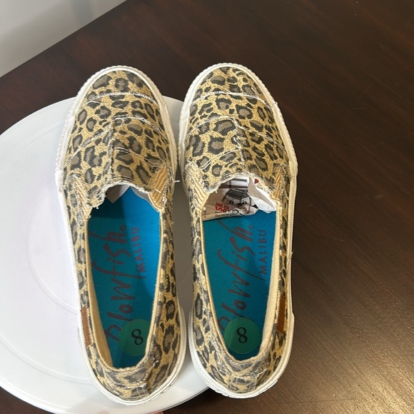 Blowfish Malibu Leopard Print Slip On Sneakers Women’s Size 8 - Picture 12 of 17